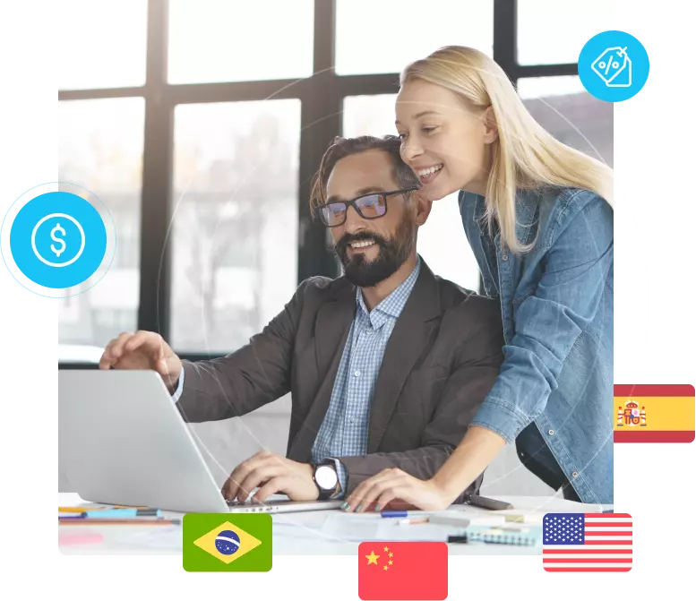 people looking at the computer