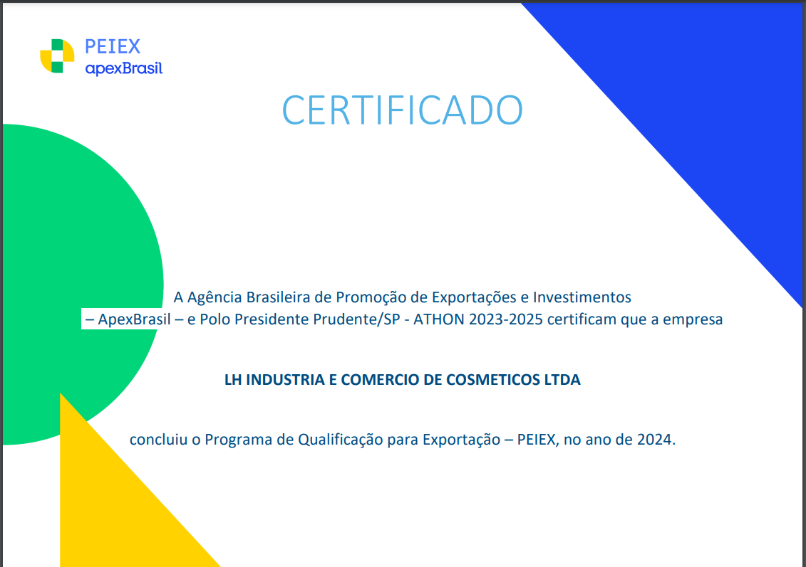 Certificado de Participação no PEIEX