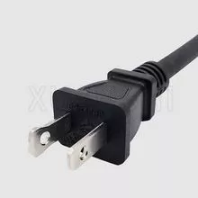 America 2 pin NEMA 1-15P plug power cord JL-17