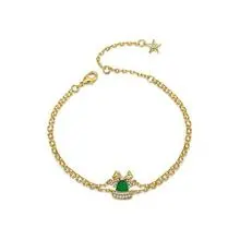 3 Piece Necklace Earrings Bracelets Set Cartoon Santa Claus Elk Bells Festival Christmas Jewelry Set #jewelryset #christmasgifts