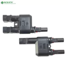 1000V直流光伏分连接器 T型光伏分支连接器 2转1光伏连接器 2转1太阳能转接头连接器
