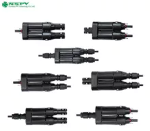光伏2转1保险丝连接器 太阳能保险丝连接器 2转1保险丝接头 光伏保险丝分支连接器 熔断器接头