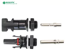 光伏板端连接器 1000V直流光伏面板接头 太阳能板端连接器 逆变器连接器 汇流箱连接器