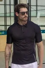 1071 - 丁字裤挺括比基尼套装热裤配腰带 - 黑色 