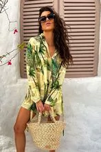 一套比基尼度假村印有双面绳缠腰布 - 坎昆