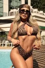 1135 - 多功能聚酰胺比基尼套装 - 动物印花