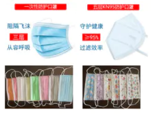 KN95口罩 ，平面口罩