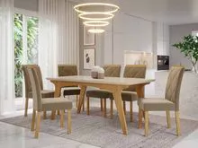 餐厅设置 6 个座位矩形桌子 180 厘米