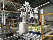 Full Automatic Valve Bags Robot Palletizer