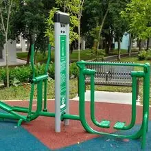 户外健身器材-双位 漫步机+椭圆机