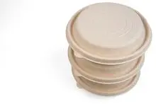 生物降解碗和盖650ml玉米秸秆