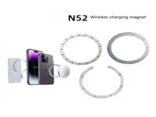 定制钕铁硼强磁无线充电发射端磁铁磁吸充电宝车载支架N52双拼强磁