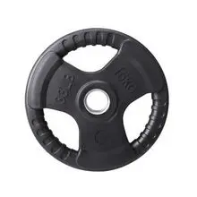 Tri-Grip Rubber Bumper Plates, Weight Plates
