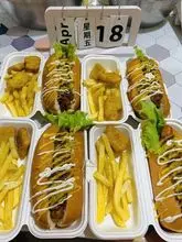 纯天然纸浆甘蔗浆竹子纤维可降解-热狗盒