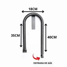 U型管状燃气燃烧器，适用于煎锅、三明治机，单孔