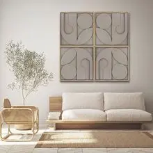 4 Pack Wall Art Wall Decor 3D