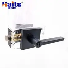 Black Square Base Lever Handle Lock