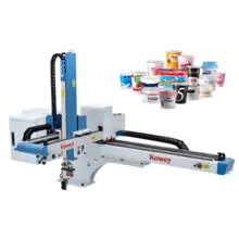 三轴贴标 (IML) 机械手 | 奶茶杯模内贴标专项方案