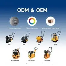 高性能柴油汽油发动机振动平板夯C120T 建筑用土方平板夯