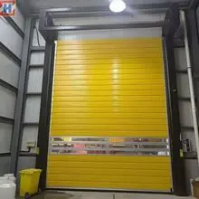 快速高速螺旋卷帘门工业铝绝缘商用车库门金属钢轧制