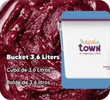 无添加糖的巴西莓冰沙与瓜拉那 - 3.6升桶