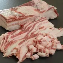 高品质鲜冻五花肉，天然风味，口感软嫩，适用于餐厅和酒店