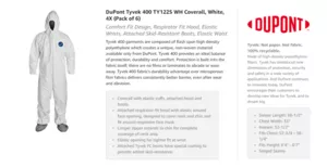 TYVEK， TYCHEM， 3M 安全服装