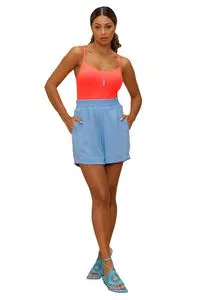 休闲女式锦纶吊带衫