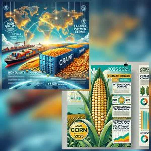  谷物出口 - 大豆和玉米