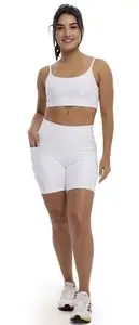 Elite 女式运动百慕大短裤（带口袋）