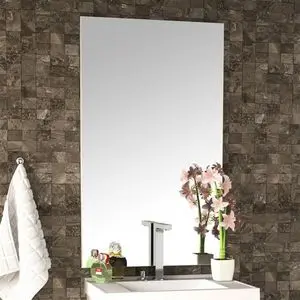 带白色面板的浴室镜子Delta