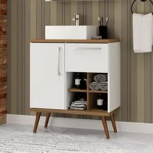 威尼斯70厘米浴室梳妆台带腿