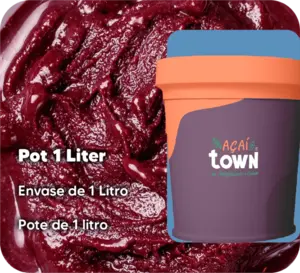 无添加糖的巴西莓冰沙与瓜拉纳 - 1.5升罐