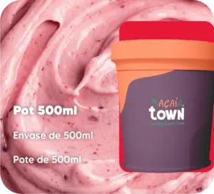 草莓冰沙 - 500毫升容器