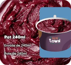 无添加糖的巴西莓冰沙与瓜拉那 - 240毫升罐